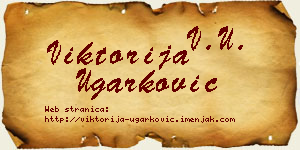 Viktorija Ugarković vizit kartica